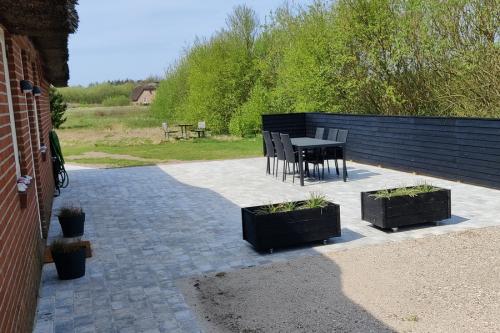 Ny terrasse foran hus